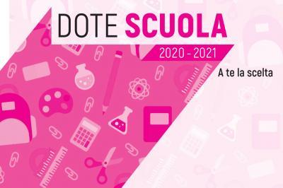 DOTE SCUOLA 2020 /2021 -  RICHIESTE FINO AL 29 MAGGIO